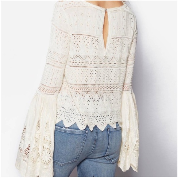 Free People Once Upon a Time Bell Sleeve Top - Picture 4 of 11